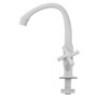 Imagen de CANILLA COCINA BLANCA PLASTICA ALTA DE MESA 1/2" CROSS